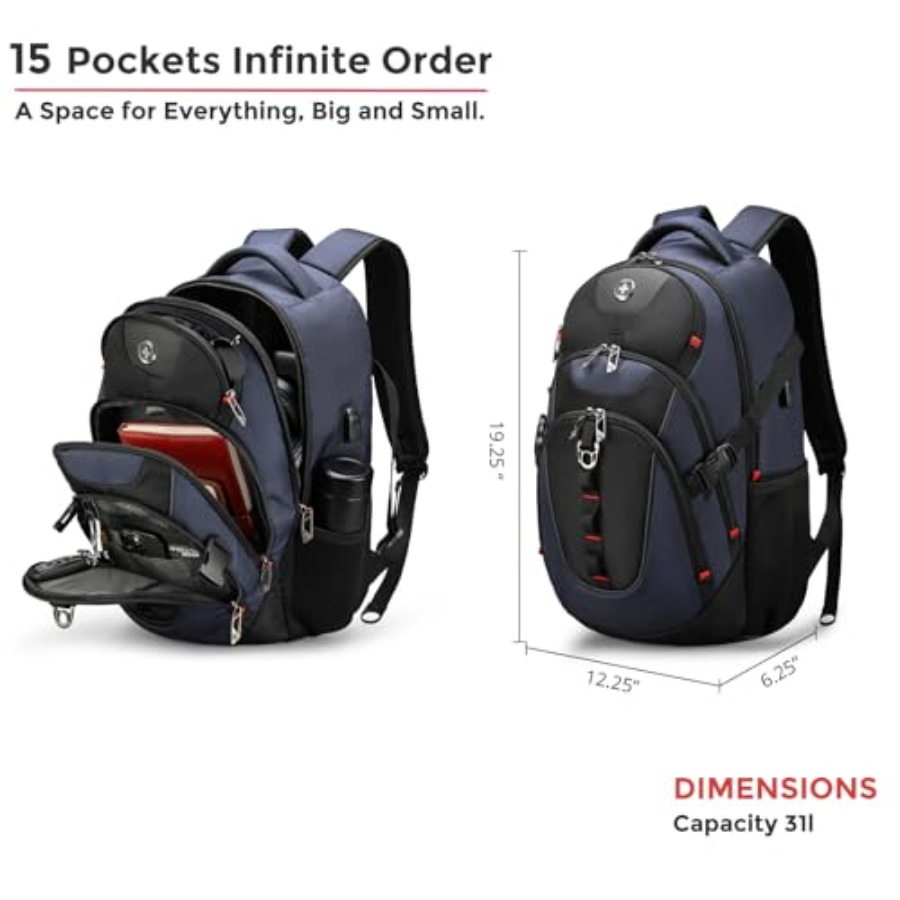 Design Laptop Backpack with US - огляд і ціна Laptop Backpack 15.6