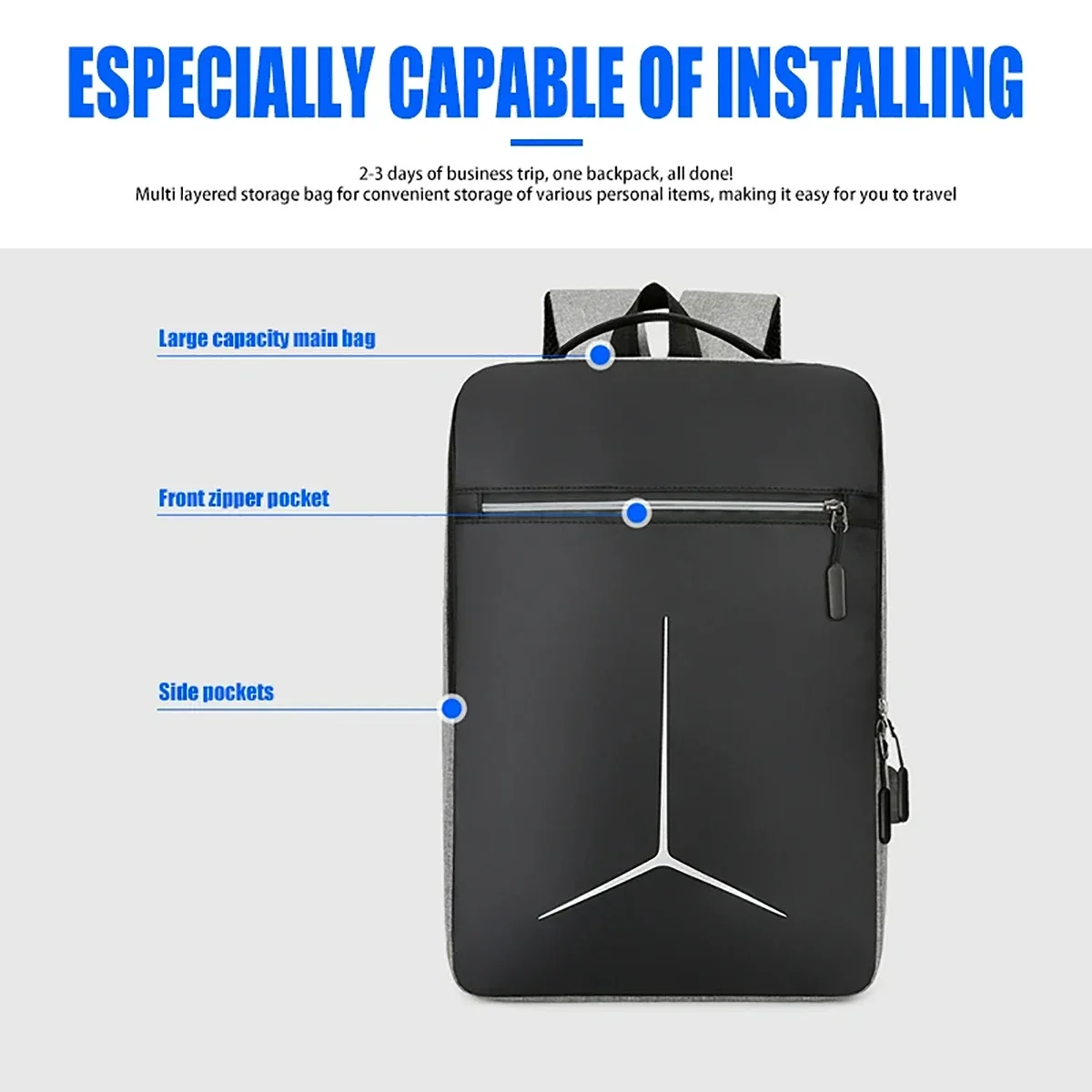 Anti Theft USB Waterproof Hard - огляд і ціна Travel Backpack Anti Theft