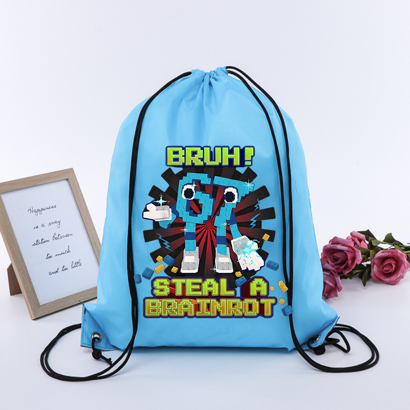 Steal A Brainrot 67 Six Seven  - огляд і ціна Drawstring Gym Bag