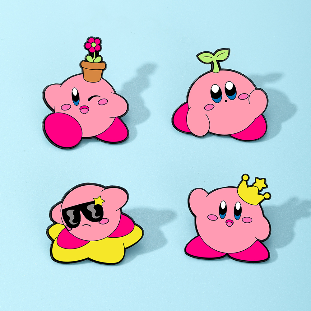 4pcs Kirby Enamel Lapel Pins S - огляд і ціна Fashion Backpack Women