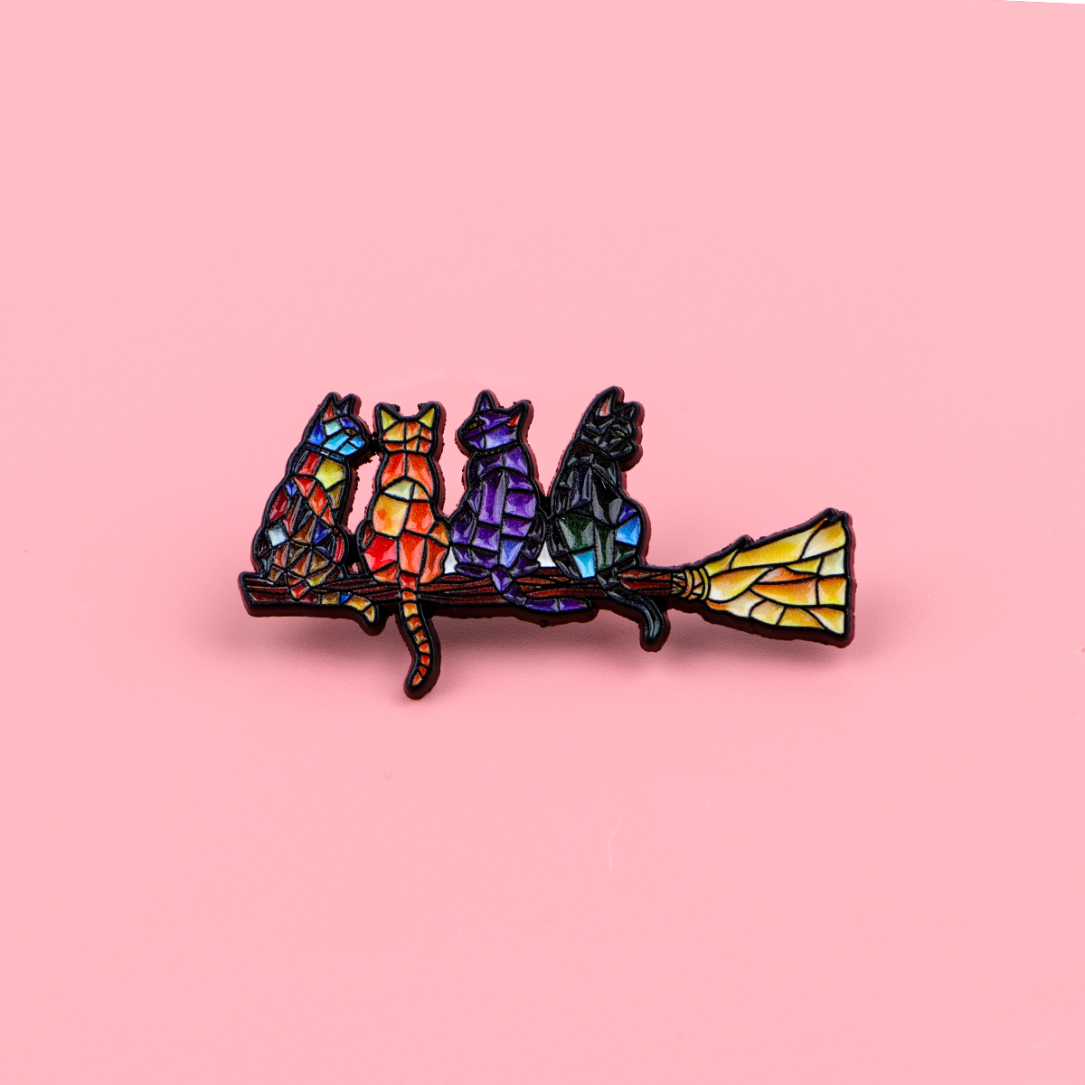 Colorful Cat Enamel Pin Witch  - огляд і ціна Fashion Backpack Women