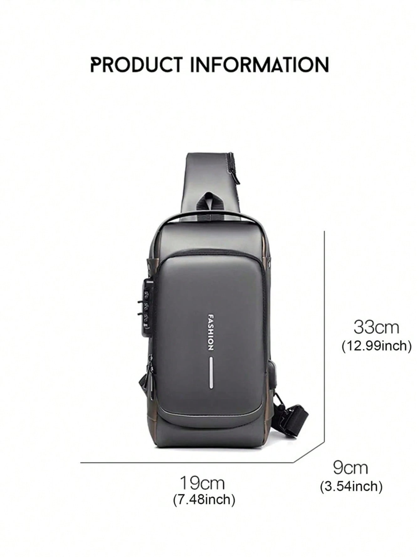 Men's Bags Shoulder Messenger  - огляд і ціна Sling Backpack Shoulder