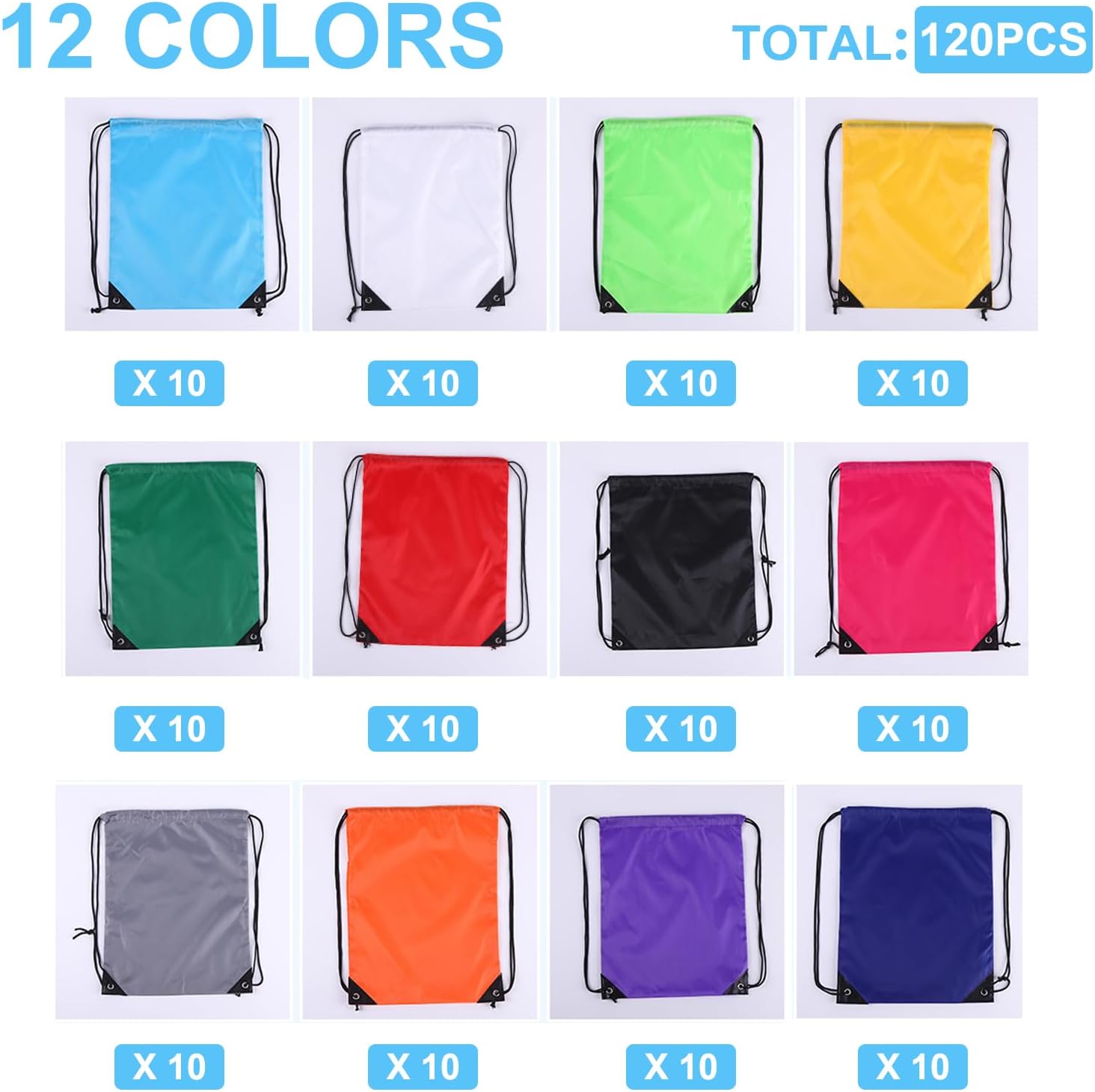 120PCS Drawstring Backpack Bul - огляд і ціна Drawstring Gym Bag