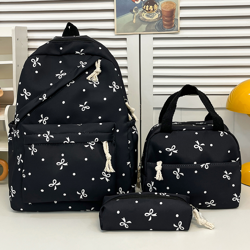 3pcs Bow Tie College School Ba - огляд і ціна School Backpack Teen