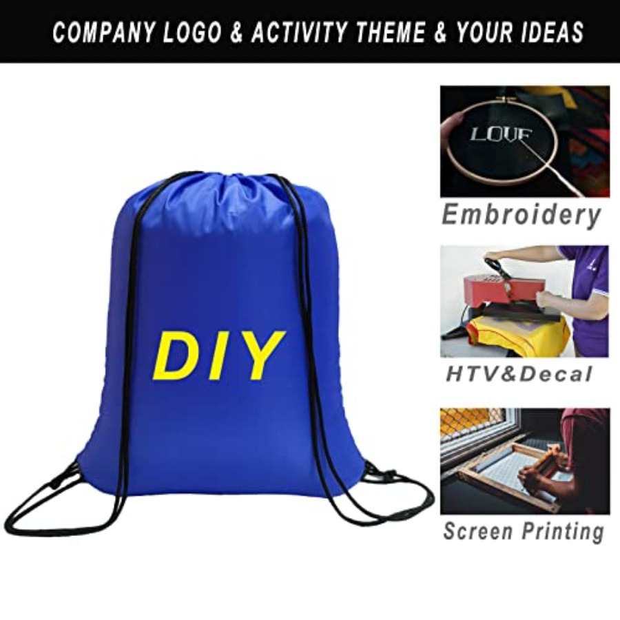 100 Pack Drawstring Bags Bulk, - огляд і ціна Drawstring Gym Bag