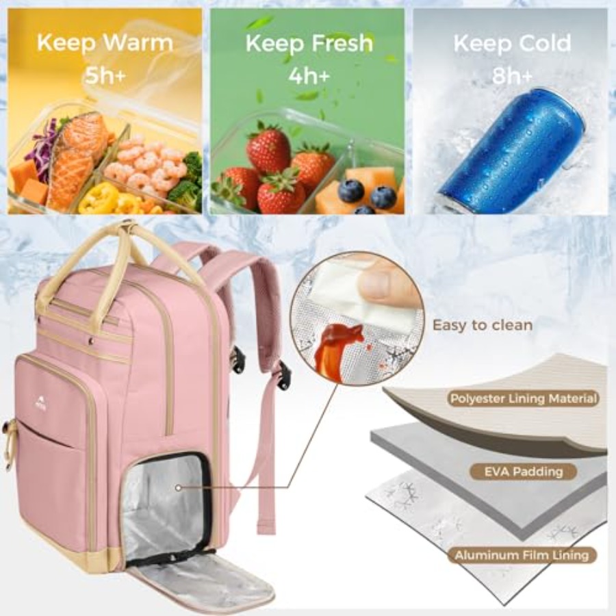 Lunch Backpack for Women, Teac - огляд і ціна Laptop Backpack 15.6