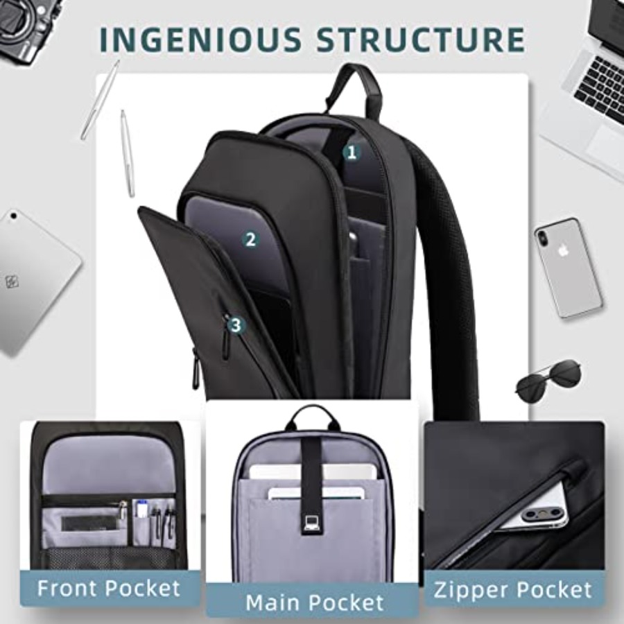 Backpack for Men Business Slim - огляд і ціна Travel Backpack Anti Theft