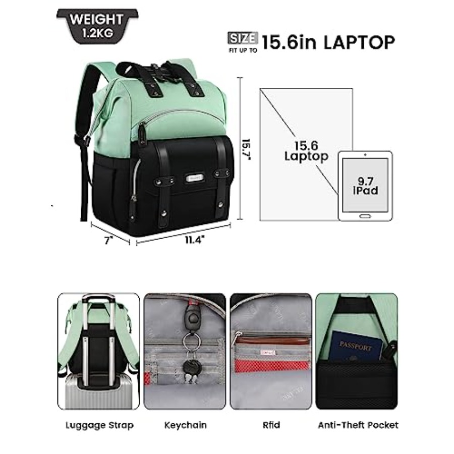 Laptop Backpack for WomenColle - огляд і ціна Travel Backpack Anti Theft