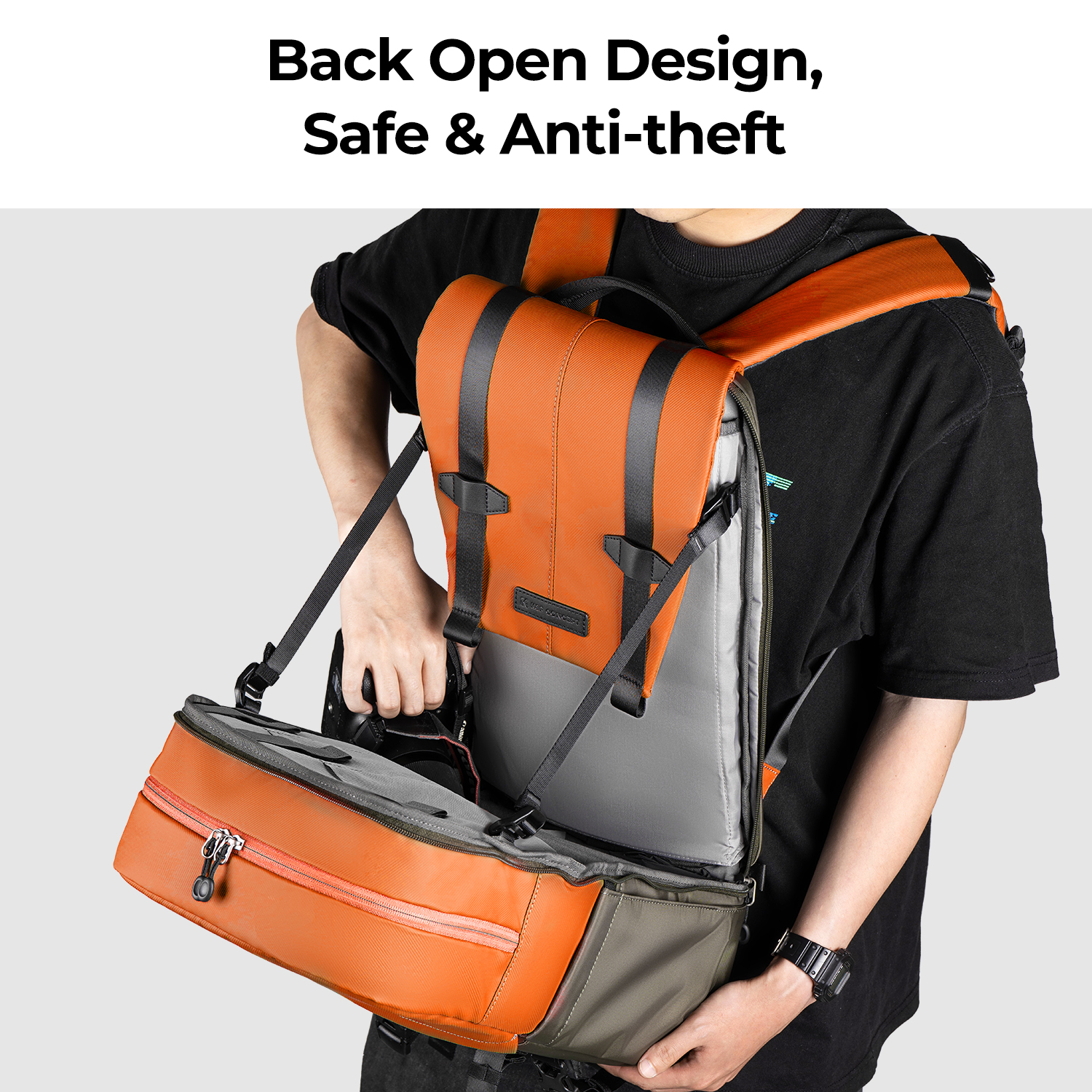 K&F CONCEPT Camera Backpack Tr - огляд і ціна Laptop Backpack 15.6
