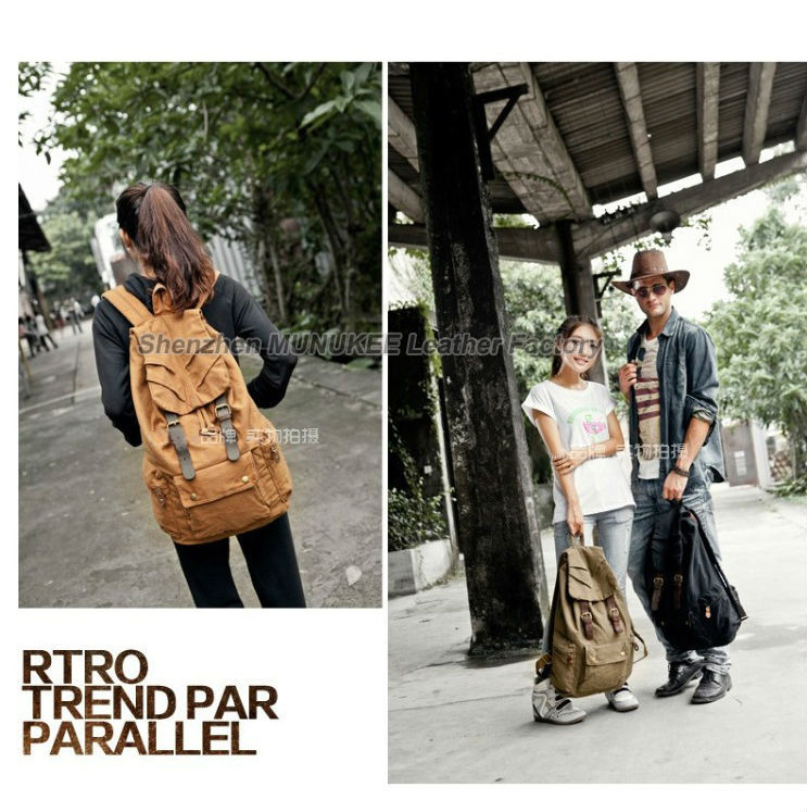 Fashion New Military Canvas Ba - огляд і ціна Rucksack Military Style