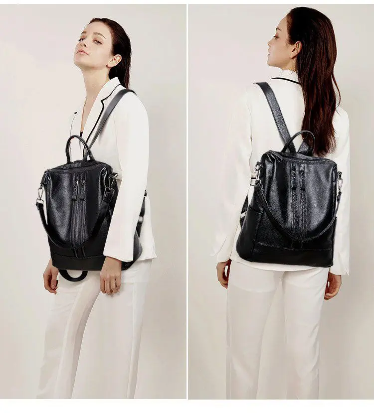 Women Soft Leather Backpack Sc - огляд і ціна Canvas Backpack Casual