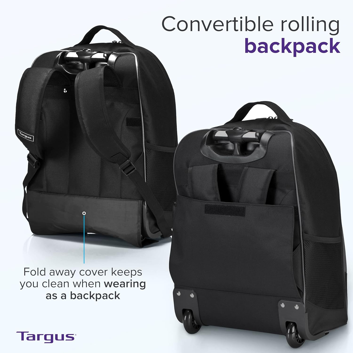 16 Inch Rolling Backpack with  - огляд і ціна Laptop Sleeve Removable