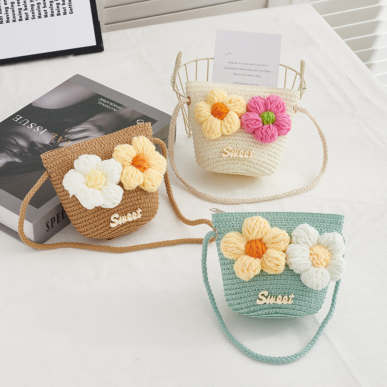 Children Foldable Woven Straw  - огляд і ціна Foldable Backpack Small