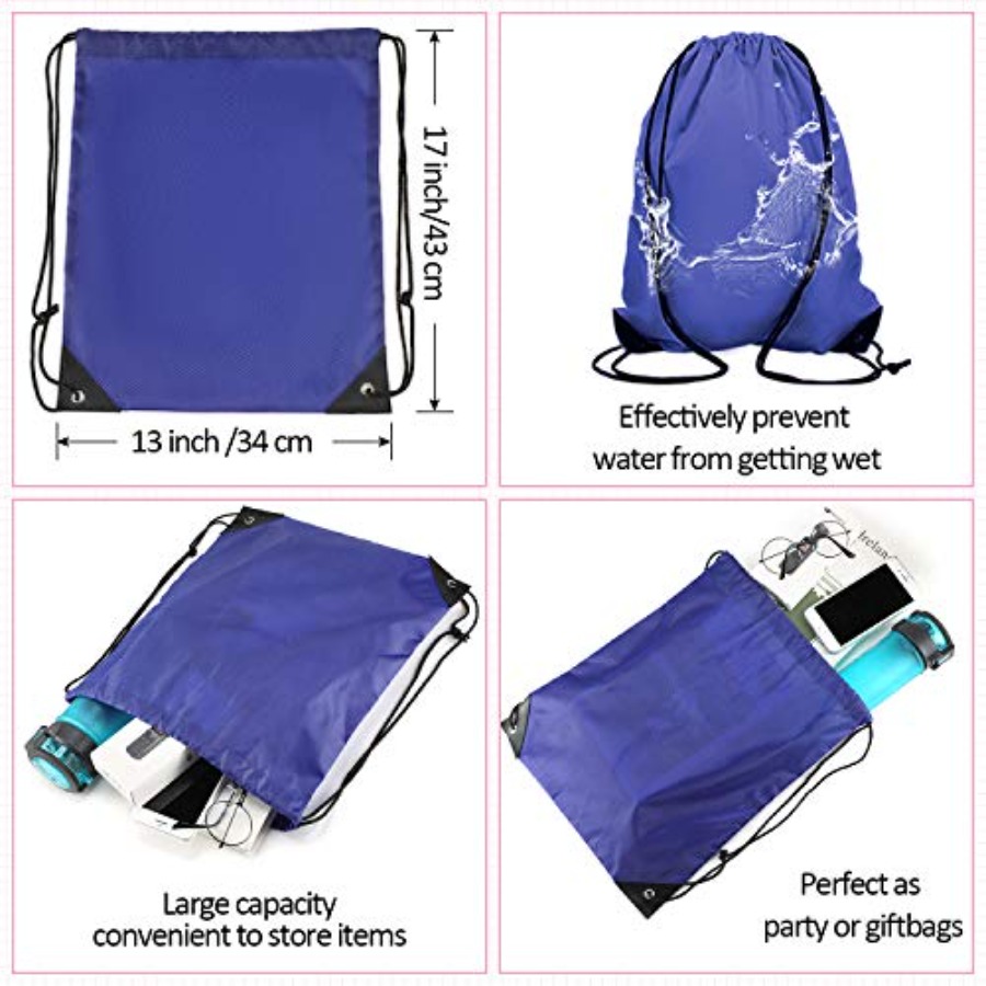 60 Pieces Drawstring Backpack  - огляд і ціна Drawstring Gym Bag
