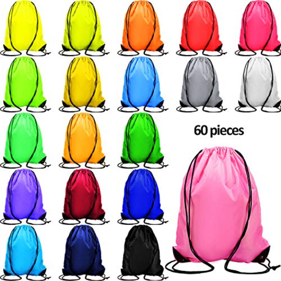 60 Pieces Drawstring Backpack  - огляд і ціна Drawstring Gym Bag