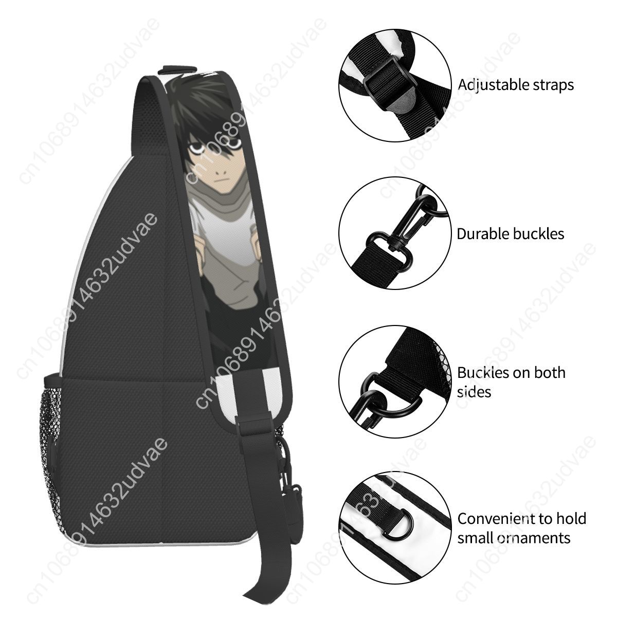 L Death Note Sling Bags Chest  - огляд і ціна Sling Backpack Shoulder