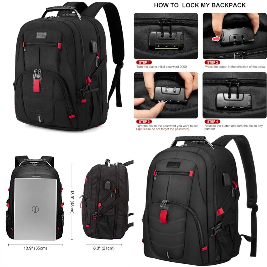 Laptop Backpack for Men Women, - огляд і ціна Travel Backpack Anti Theft