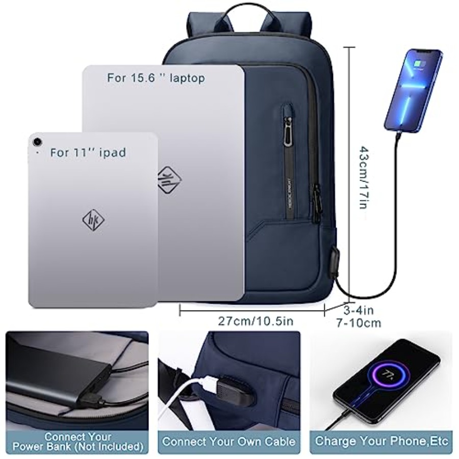 Backpack for Men Business Slim - огляд і ціна Travel Backpack Anti Theft