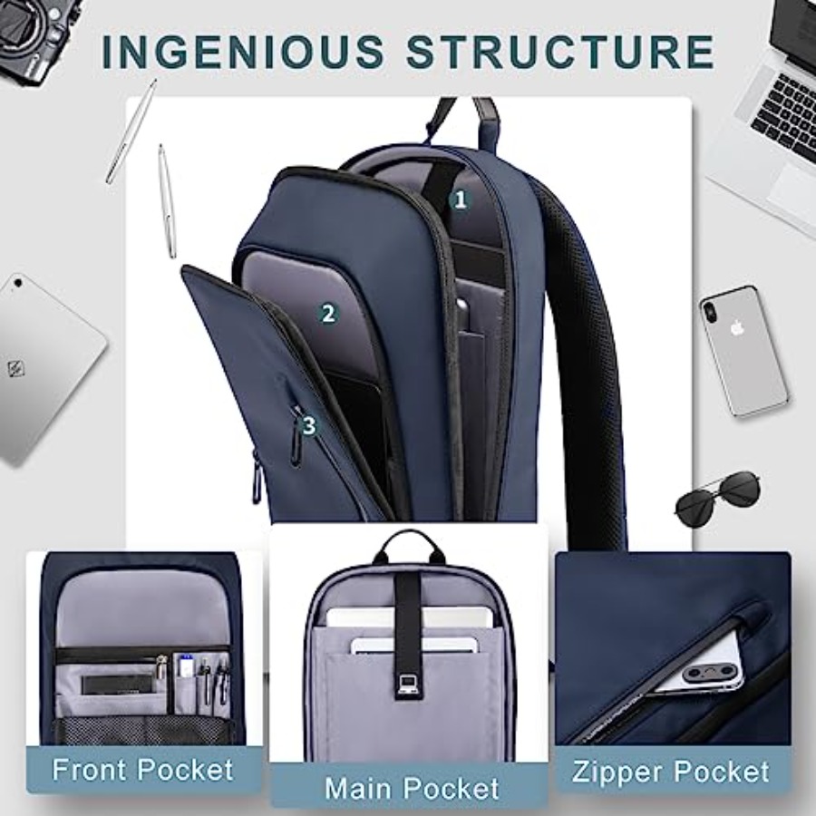 Backpack for Men Business Slim - огляд і ціна Travel Backpack Anti Theft