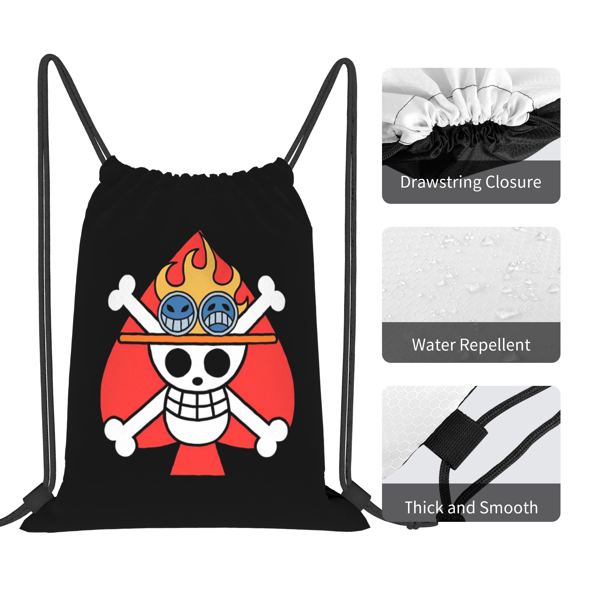 One Piece Flag ACE Drawstring  - огляд і ціна Drawstring Gym Bag