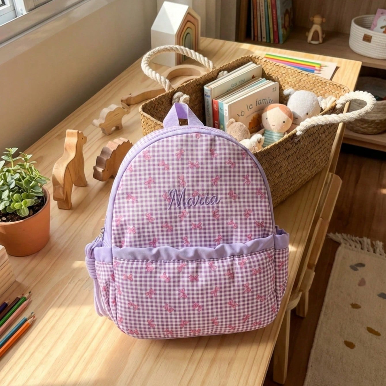Custom Name-Letter Embroidered - огляд і ціна School Backpack Teen