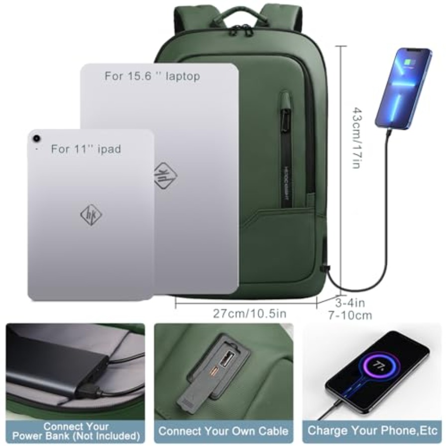 Backpack for Men Business Slim - огляд і ціна Travel Backpack Anti Theft
