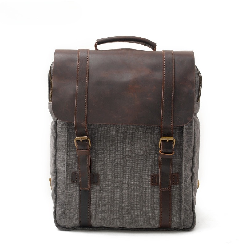 Military Canvas Leather Backpa - огляд і ціна Rucksack Military Style