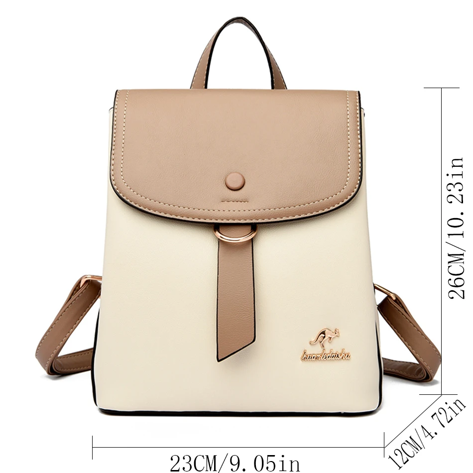 2024 High Quality Fashion Prin - огляд і ціна Leather Backpack Vintage