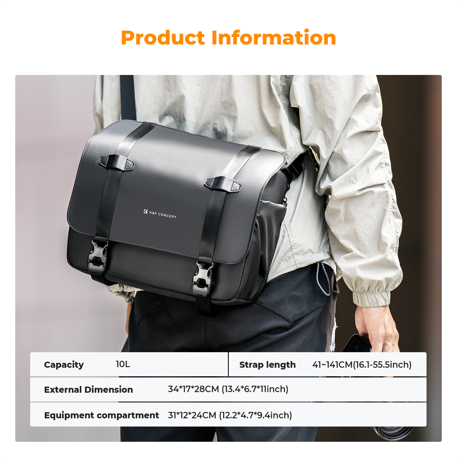 K&F CONCEPT 10L Camera Sling B - огляд і ціна Sling Backpack Shoulder