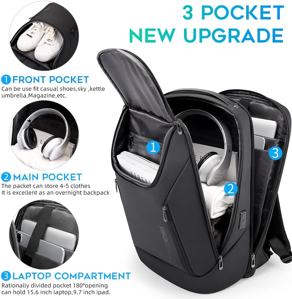 Waterproof Business Backpack w - огляд і ціна Laptop Backpack 15.6