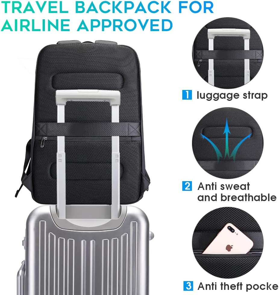 Waterproof Business Backpack w - огляд і ціна Laptop Backpack 15.6