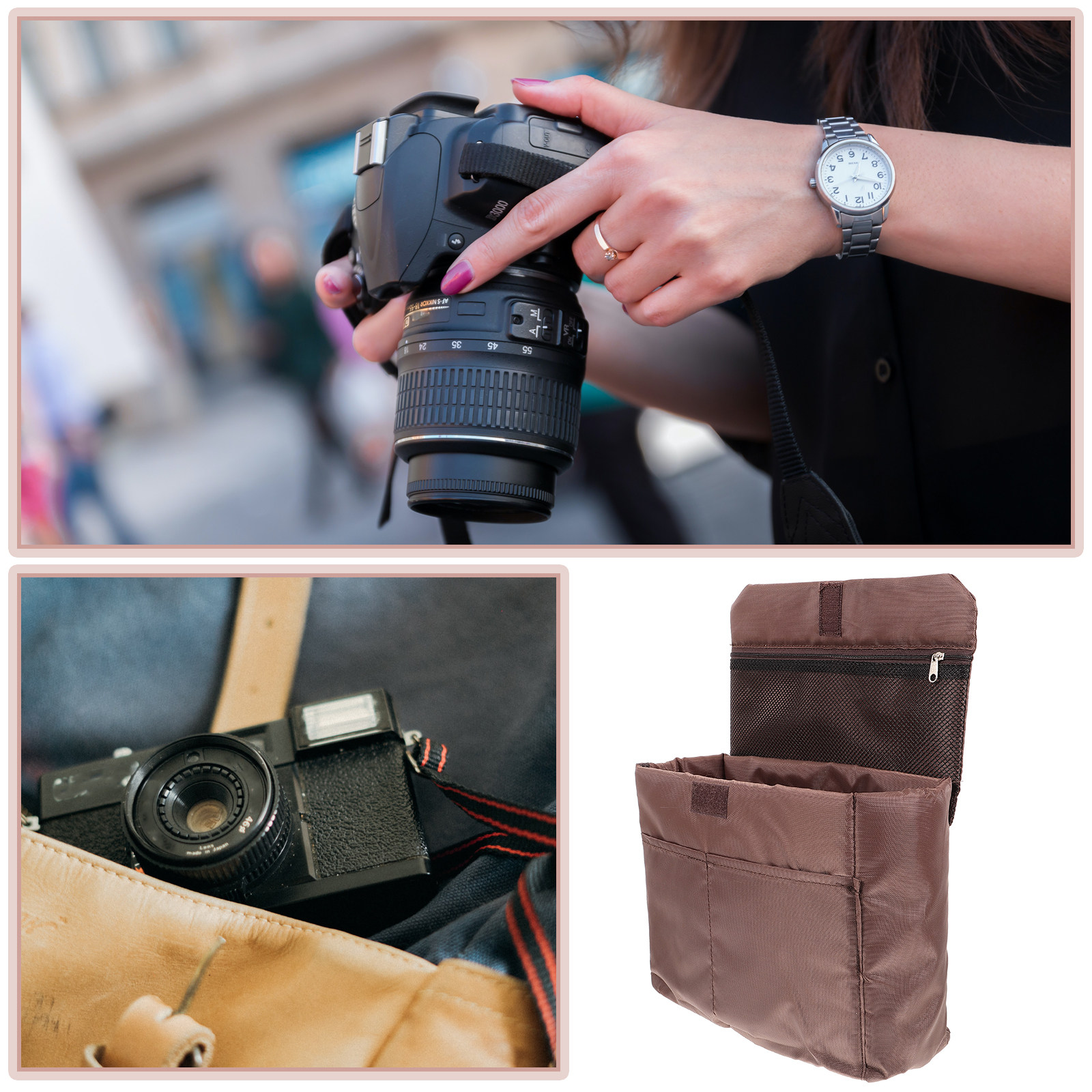 Camera Insert Bag Wear Resista - огляд і ціна Backpack Insert Organizer