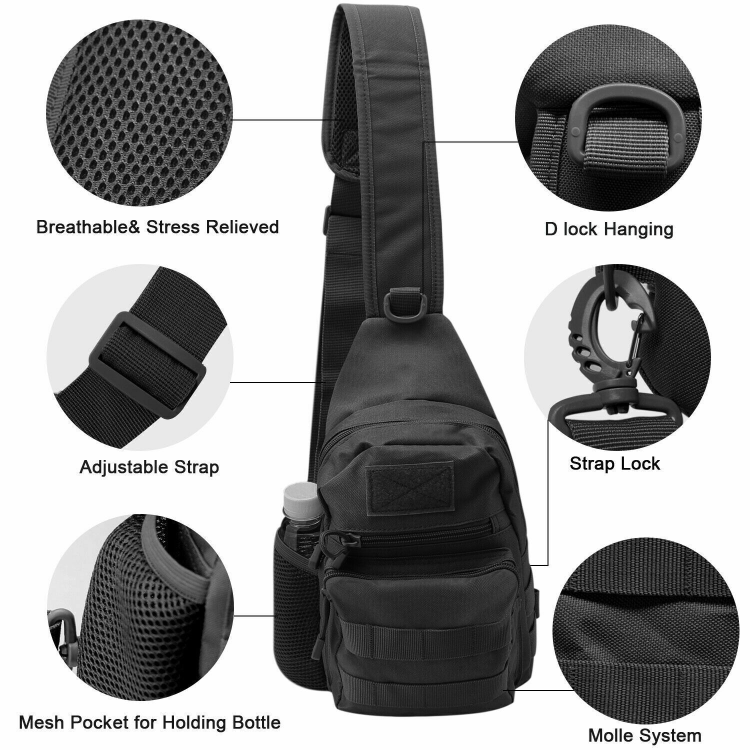 Tactical Sling Crossbody Backp - огляд і ціна Sling Backpack Shoulder